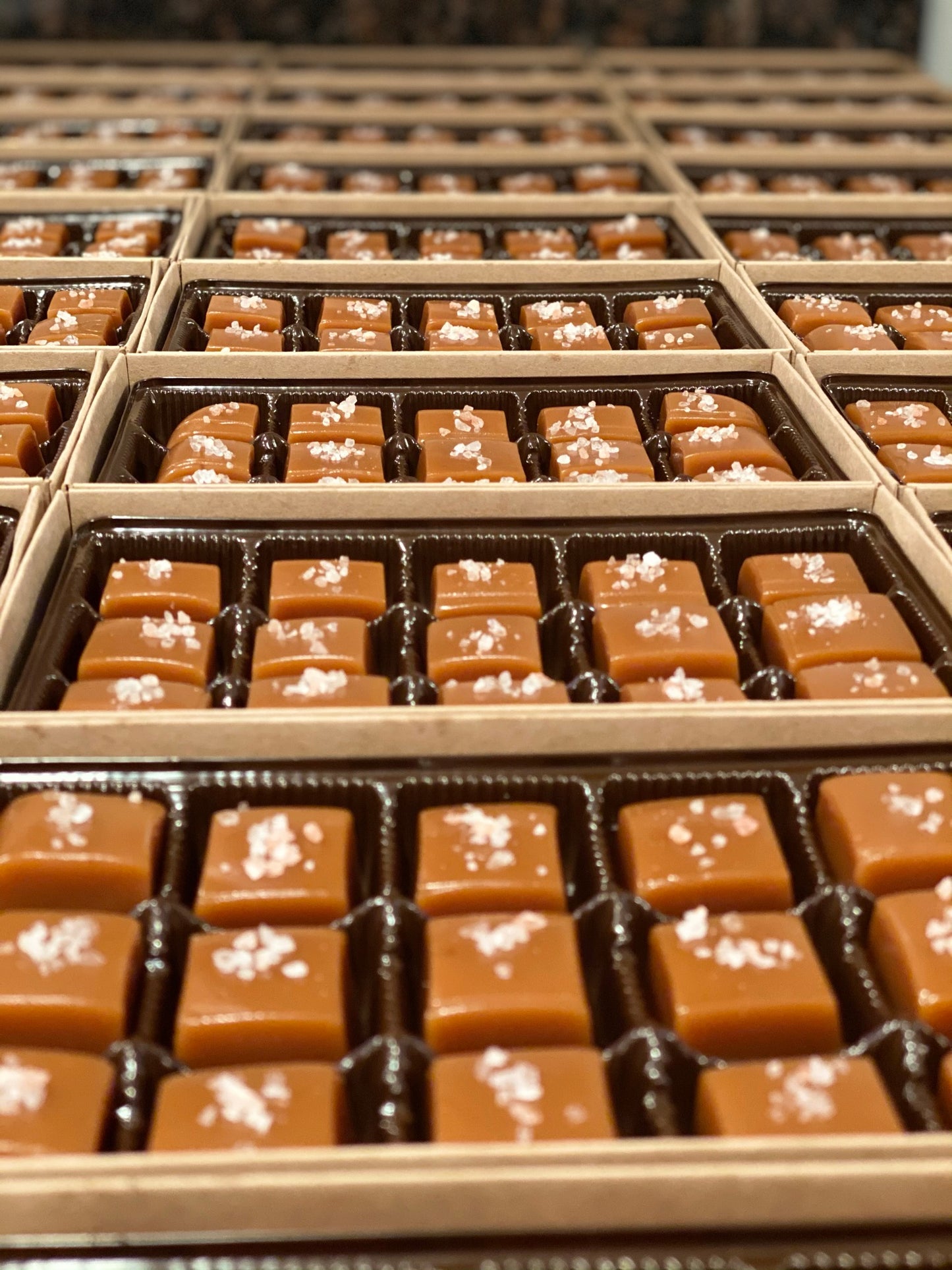 15 Piece Hand-Made Vanilla Bean Salted Caramels