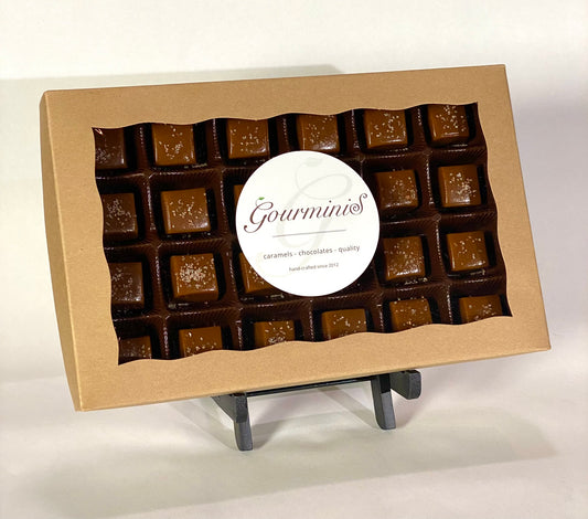 24 Piece Hand-Made Vanilla Bean Salted Caramels