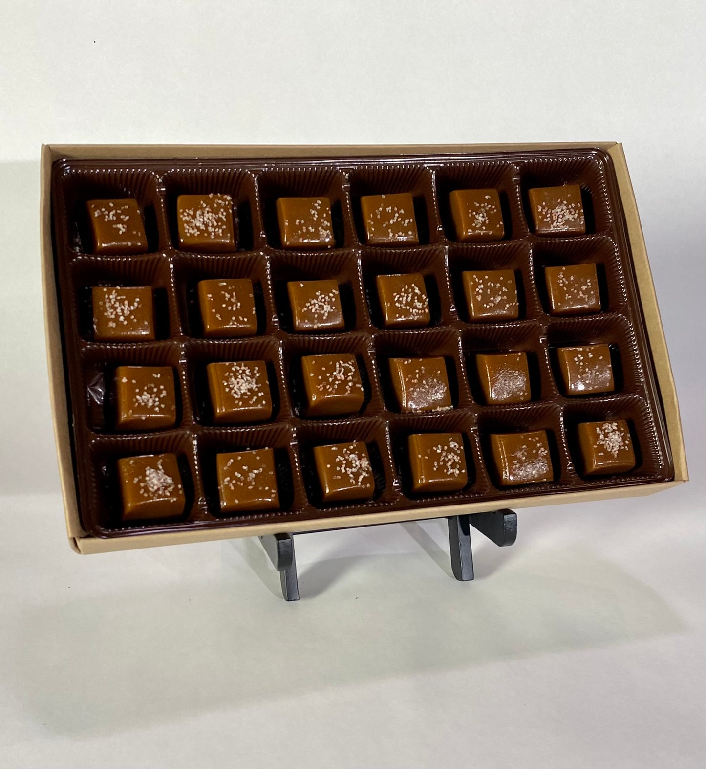 24 Piece Hand-Made Vanilla Bean Salted Caramels