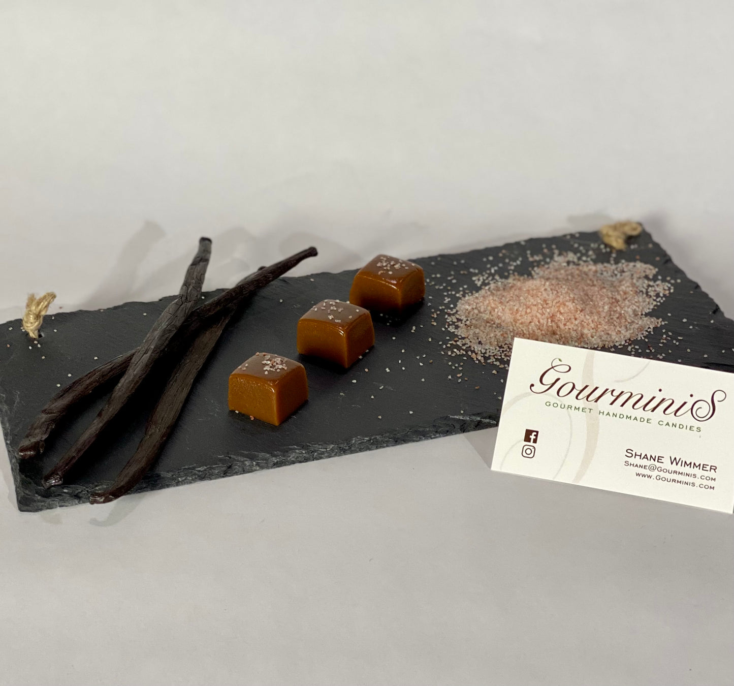 24 Piece Hand-Made Vanilla Bean Salted Caramels